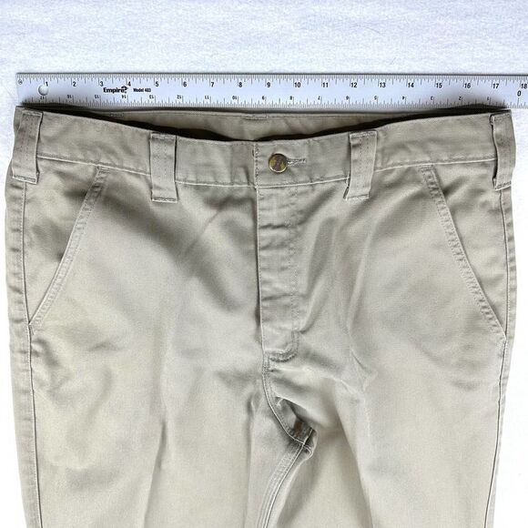 Carhartt‎ Blended Twill Pant Khaki Tan Men’s 36 (35) x 30 - Picture 3 of 10